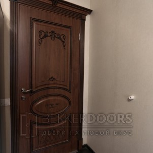 Дверь ПГ ВИТЕЛИЯ  (Дуб янтарный патина черная)