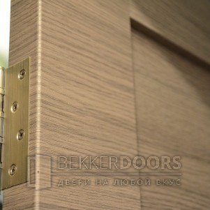 Двери LINEA 6,цвет Дуб серый поперечный,стекло:Лакоб черн.