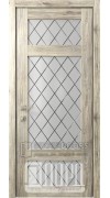 Дверь Кантри 10 ДО Дуб санремо темный Ромбы