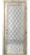 Дверь Кантри 12 ДО Дуб санремо темный Ромбы