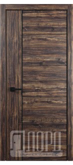 Дверь Melford-4 ПГ Бомонд вековой (с чёрным молдингом)