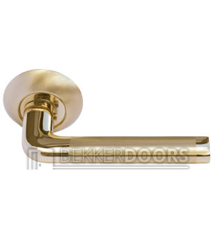 Дверная ручка MH-03 SG/GP матовое золото/золото