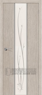 Дверь Браво Глейс-2 Twig 3D Cappuccino
